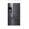 24.6 Cu. Ft. Black Stainless French Door Refrigerator Samsung RF263BEAESG