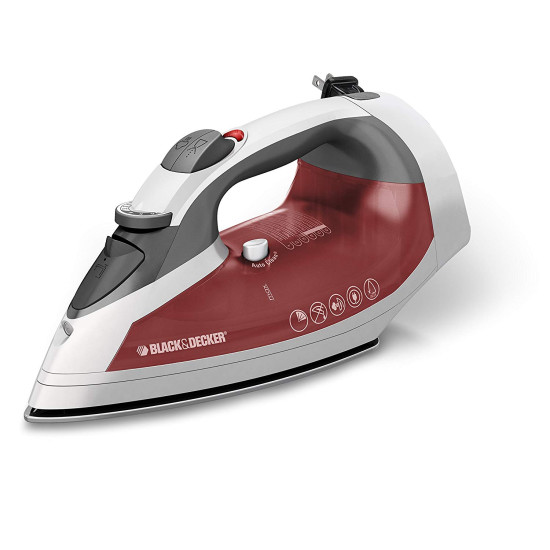 Xpress Steam Cord Reel Iron White/Red Black and Decker ICR07X