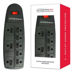 6 Outlet Surge Protector Magnetic USA - MAG706